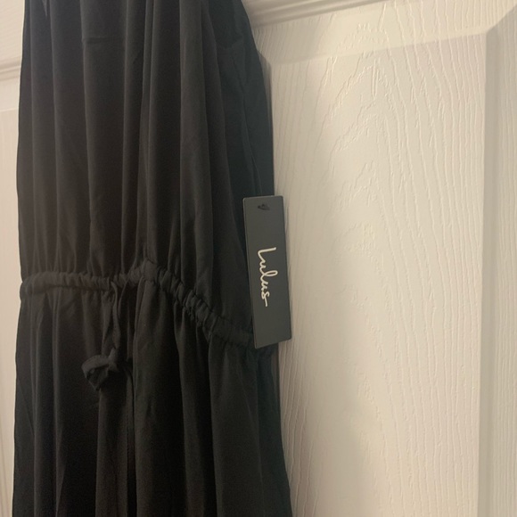 NWT Lulu’s Essence of Style Black Maxi Dress - Picture 6 of 7